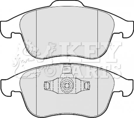 Key Parts KBP2057 - Əyləc altlığı dəsti, əyləc diski furqanavto.az