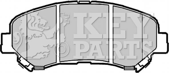 Key Parts KBP2084 - Əyləc altlığı dəsti, əyləc diski furqanavto.az