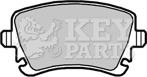 Key Parts KBP2139 - Əyləc altlığı dəsti, əyləc diski furqanavto.az