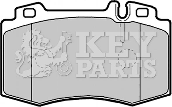 Key Parts KBP2132 - Əyləc altlığı dəsti, əyləc diski furqanavto.az