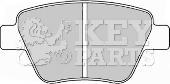 Key Parts KBP2242 - Əyləc altlığı dəsti, əyləc diski furqanavto.az