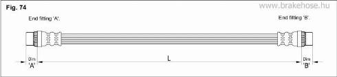 KK95KFT FT1167 - Əyləc şlanqı furqanavto.az