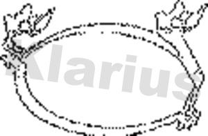 Klarius 430099 - Saxlama braketi, səsboğucu furqanavto.az