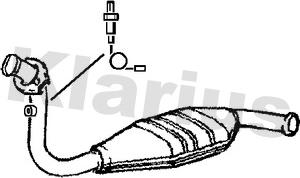 Klarius 321005 - Katalitik çevirici furqanavto.az