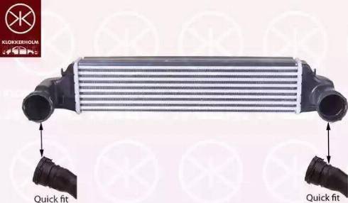 Klokkerholm 0061304280 - Intercooler, şarj cihazı furqanavto.az