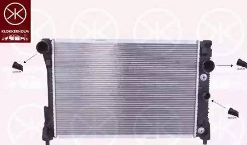 Klokkerholm 3518302452 - Radiator, mühərrikin soyudulması furqanavto.az