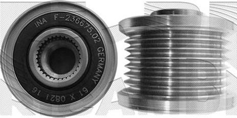 KM International FI14120 - Kasnak, alternator, sərbəst dönərli mufta furqanavto.az