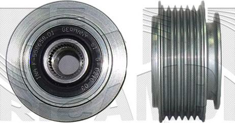 KM International FI20730 - Kasnak, alternator, sərbəst dönərli mufta furqanavto.az