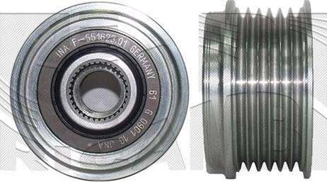 KM International FI21390 - Kasnak, alternator, sərbəst dönərli mufta furqanavto.az