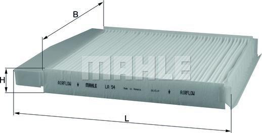 KNECHT LA 54 - Filtr, daxili hava furqanavto.az