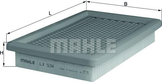 KNECHT LX 534 - Hava filtri furqanavto.az