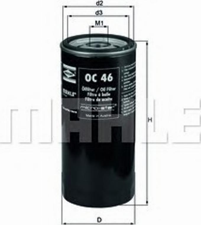 KNECHT OC 46 - Yağ filtri furqanavto.az