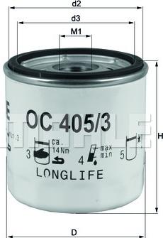 KNECHT OC 405/3 - Yağ filtri furqanavto.az