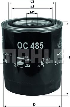 KNECHT OC 485 - Yağ filtri furqanavto.az