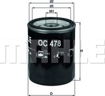 KNECHT OC 478 - Yağ filtri furqanavto.az