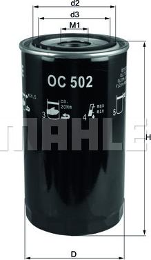 KNECHT OC 502 - Yağ filtri furqanavto.az