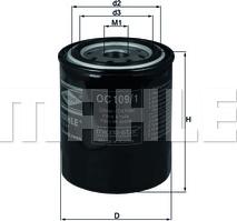 KNECHT OC 109/1 - Yağ filtri furqanavto.az