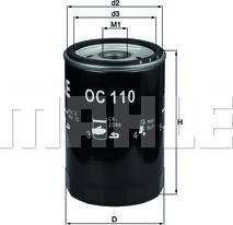 KNECHT OC 110 - Yağ filtri furqanavto.az