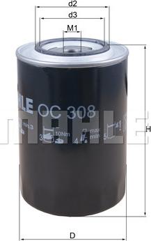 KNECHT OC 308 - Yağ filtri furqanavto.az