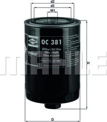 KNECHT OC 381 - Yağ filtri furqanavto.az