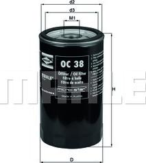 KNECHT OC 38 - Yağ filtri furqanavto.az