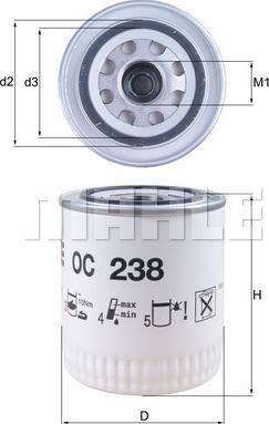 KNECHT OC 238 - Yağ filtri furqanavto.az