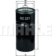 KNECHT OC 221 - Yağ filtri furqanavto.az
