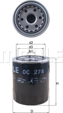 KNECHT OC 274 - Yağ filtri furqanavto.az