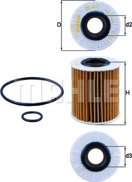 KNECHT OX 413D1 - Yağ filtri furqanavto.az