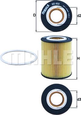 KNECHT OX 433D - Yağ filtri furqanavto.az