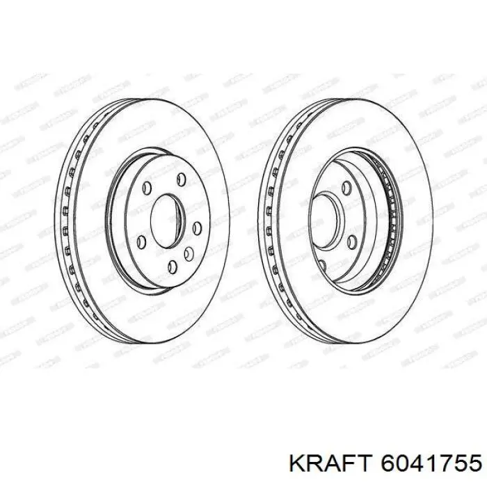 KRAFT AUTOMOTIVE 6041755 - Əyləc Diski furqanavto.az