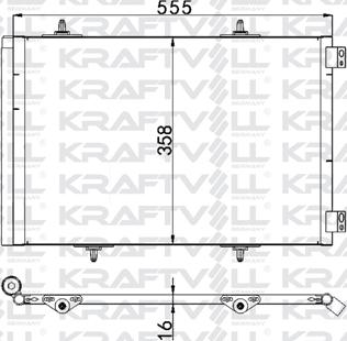 KRAFTVOLL GERMANY 08060099 - Kondenser, kondisioner furqanavto.az