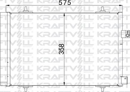 KRAFTVOLL GERMANY 08060098 - Kondenser, kondisioner furqanavto.az