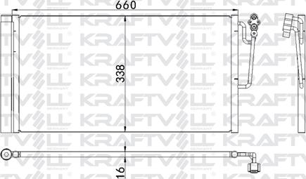KRAFTVOLL GERMANY 08060092 - Kondenser, kondisioner furqanavto.az