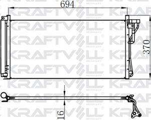 KRAFTVOLL GERMANY 08060046 - Kondenser, kondisioner furqanavto.az