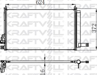 KRAFTVOLL GERMANY 08060056 - Kondenser, kondisioner furqanavto.az