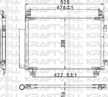 KRAFTVOLL GERMANY 08060008 - Kondenser, kondisioner furqanavto.az