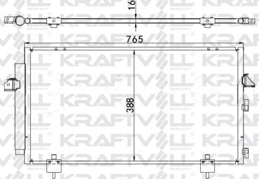 KRAFTVOLL GERMANY 08060002 - Kondenser, kondisioner furqanavto.az