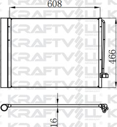 KRAFTVOLL GERMANY 08060081 - Kondenser, kondisioner furqanavto.az