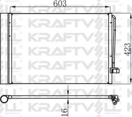KRAFTVOLL GERMANY 08060083 - Kondenser, kondisioner furqanavto.az