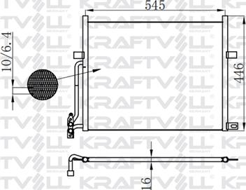 KRAFTVOLL GERMANY 08060087 - Kondenser, kondisioner furqanavto.az