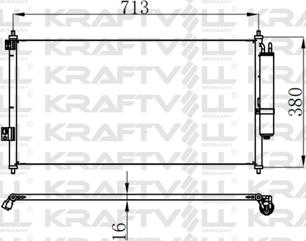KRAFTVOLL GERMANY 08060026 - Kondenser, kondisioner furqanavto.az