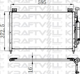 KRAFTVOLL GERMANY 08060073 - Kondenser, kondisioner furqanavto.az