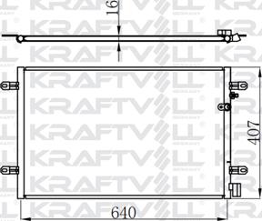 KRAFTVOLL GERMANY 08060149 - Kondenser, kondisioner furqanavto.az