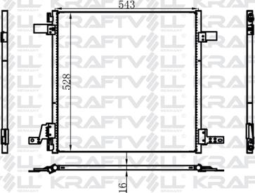 KRAFTVOLL GERMANY 08060154 - Kondenser, kondisioner furqanavto.az