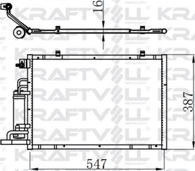KRAFTVOLL GERMANY 08060161 - Kondenser, kondisioner furqanavto.az
