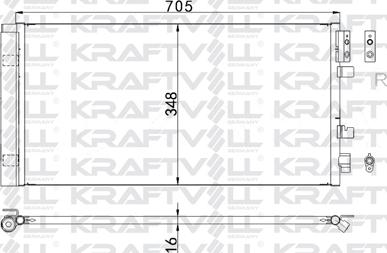 KRAFTVOLL GERMANY 08060105 - Kondenser, kondisioner furqanavto.az