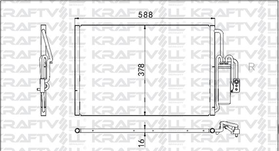 KRAFTVOLL GERMANY 08060101 - Kondenser, kondisioner furqanavto.az