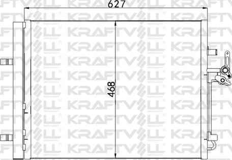 KRAFTVOLL GERMANY 08060119 - Kondenser, kondisioner furqanavto.az