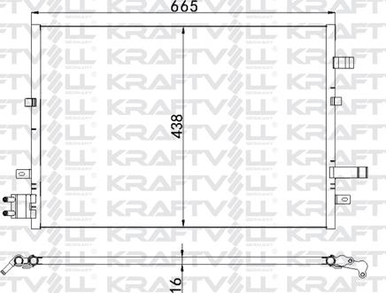 KRAFTVOLL GERMANY 08060118 - Kondenser, kondisioner furqanavto.az